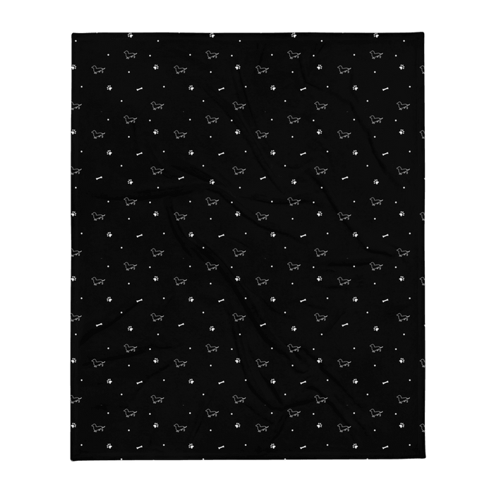 Sharper Barker Throw Blanket - Black - Sharper Barker