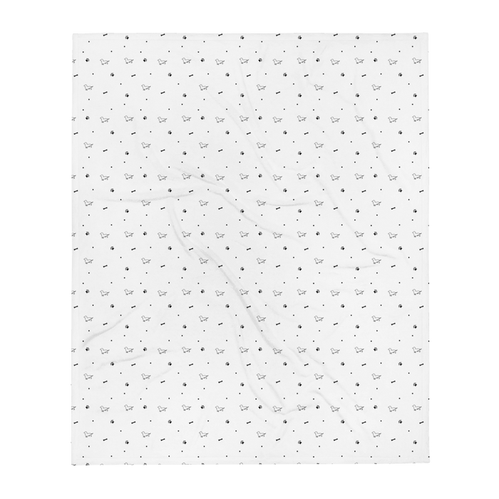Sharper Barker Throw Blanket - White - Sharper Barker