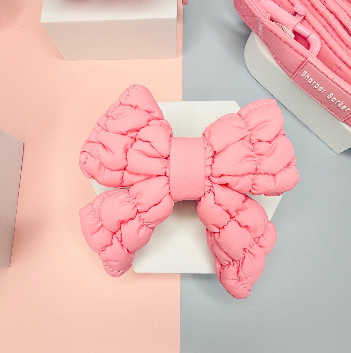 Strawberry Sorbet Quilted Sailor Bow Tie