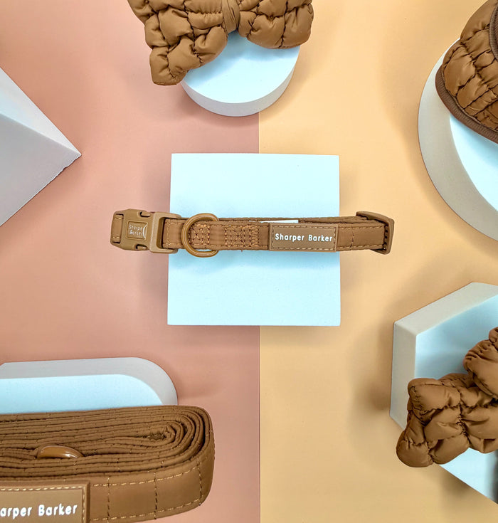 Chocolate Truffle Quilted Collar