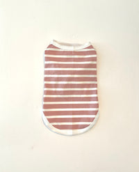 Pink striped dog shirt – cute breathable dog outfit