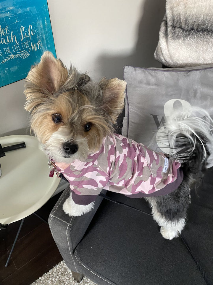 yorkie clothes, small dog clothes, pink dog hoodies